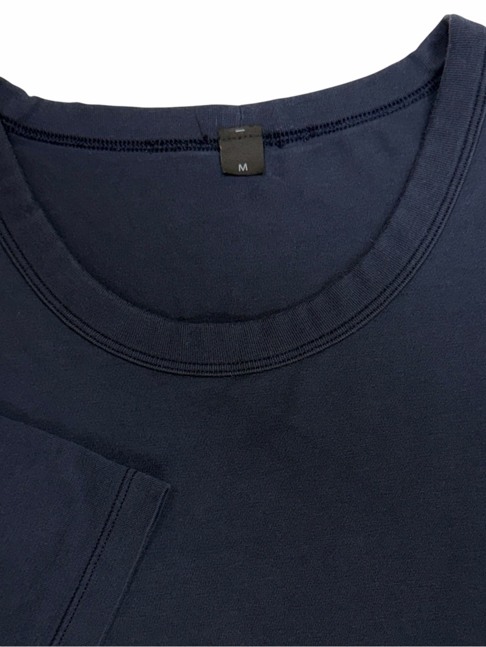 Lululemon Shirt Men Medium Blue Organic Cotton Classic Fit T-Shirt Athletic Crew